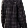 Women's Asphalt Black Medium Pull-On Cotton-Poly Base Layer Top-1
