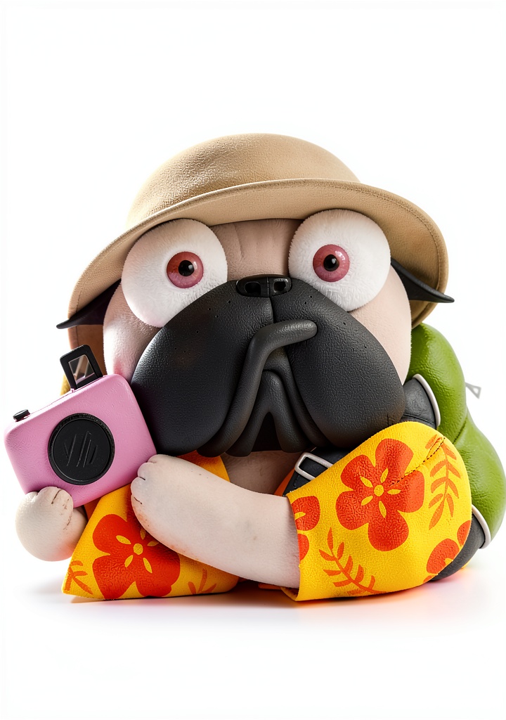 Child holding a Kindle displaying Pig the Pug Travel Adventure Kindle Edition on a wooden desk
