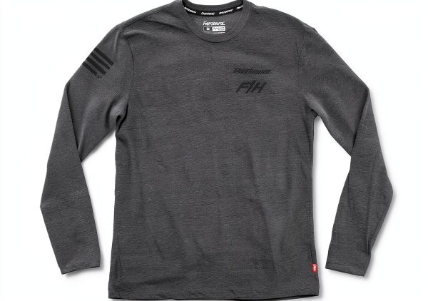 Fasthouse Men's Heather Gray Medium Cycling Jersey-0