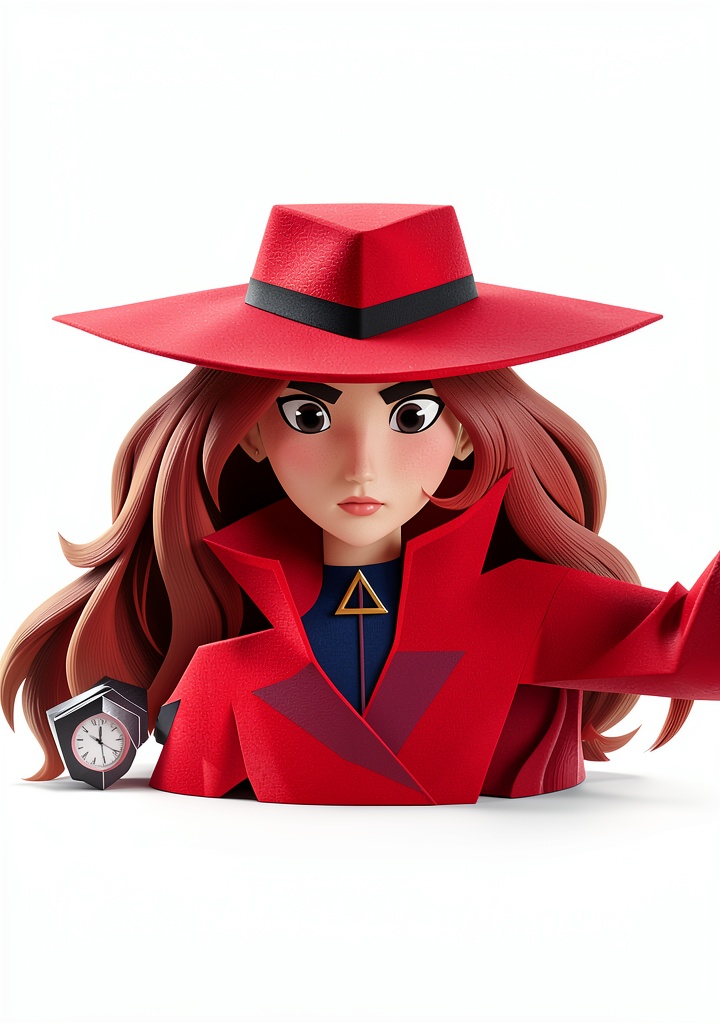 Installing Carmen Sandiego Adventure eBook by Clarion Books for Ages 10-12 on a wooden desk