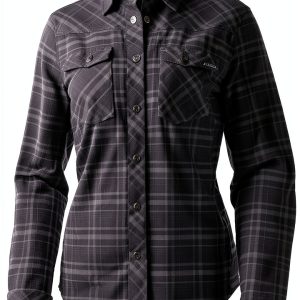 Women's Asphalt Black Medium Pull-On Cotton-Poly Base Layer Top-0