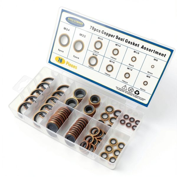 Copper Metric Bonded Seal Dowty Washer 78pcs BUSY-CORNER High Pressure-6