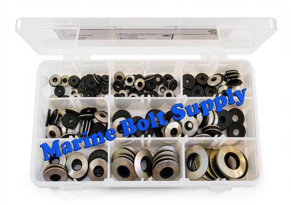 Stainless Steel Neoprene Bonded Sealing Washer Assortment Kit - Marine Bolt Supply 8-111428-1