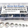 Stainless Steel Neoprene Bonded Sealing Washer Assortment Kit - Marine Bolt Supply 8-111428-0