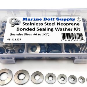 Stainless Steel Neoprene Bonded Sealing Washer Assortment Kit - Marine Bolt Supply 8-111428-0
