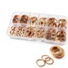 9 Sizes Metric Copper Crush Washers Assortment maierke M5-M14 188pcs-2