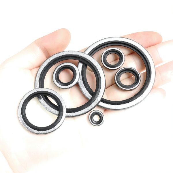 PATIKIL M24 Self-Centered Bonded Sealing Gasket, 20Pcs NBR Metal Bonded Sealing Washers Automotive Washers for Mechanical, Plumbing, Cylinder Repairs-3