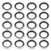 PATIKIL M24 Self-Centered Bonded Sealing Gasket, 20Pcs NBR Metal Bonded Sealing Washers Automotive Washers for Mechanical, Plumbing, Cylinder Repairs-0