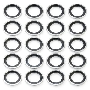 PATIKIL M24 Self-Centered Bonded Sealing Gasket, 20Pcs NBR Metal Bonded Sealing Washers Automotive Washers for Mechanical, Plumbing, Cylinder Repairs-0