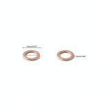 M10 Flat Washer Copper Sealing Ring, Inner Diameter 10mm, Outer Diameter 14mm, Thickness 1.5mm, Metric Sealing Washer, 30 Pieces-0
