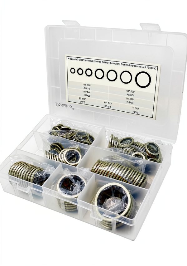 BSP Dowty Self-Centered Bonded Oil Washers 160pcs 7 Sizes Dsnaduo-7