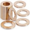 HNYYZL M12 Oil Drain Plug Crush Washer,20Pcs M12 Copper Oil Pan Washer,Copper Crush Washers Sealing Gasket-0