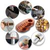 Toolwiz 150PCS 15 Sizes Copper Washers Metric Sealing Assortment Set M17.5-M5 Flat Ring Sump Plug Crush Washer Oil Drain Plug Gasket Seal Assortment Set M5/6/7/8/10/10.5/11/12/12.5/14/15/16/16.5/17.5-2