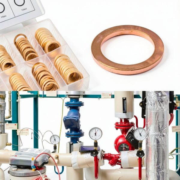 Toolwiz 150PCS 15 Sizes Copper Washers Metric Sealing Assortment Set M17.5-M5 Flat Ring Sump Plug Crush Washer Oil Drain Plug Gasket Seal Assortment Set M5/6/7/8/10/10.5/11/12/12.5/14/15/16/16.5/17.5-4