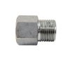 Stainless Steel Adapter 3/8 Inch NPT Female x 3/8 Inch BSPP Male with Sealing Washer, Zinc-Plated Steel Washer with Buna-N Seal, Max Pressure 3700 PSI, Temperature Range -30°F to 200°F-4