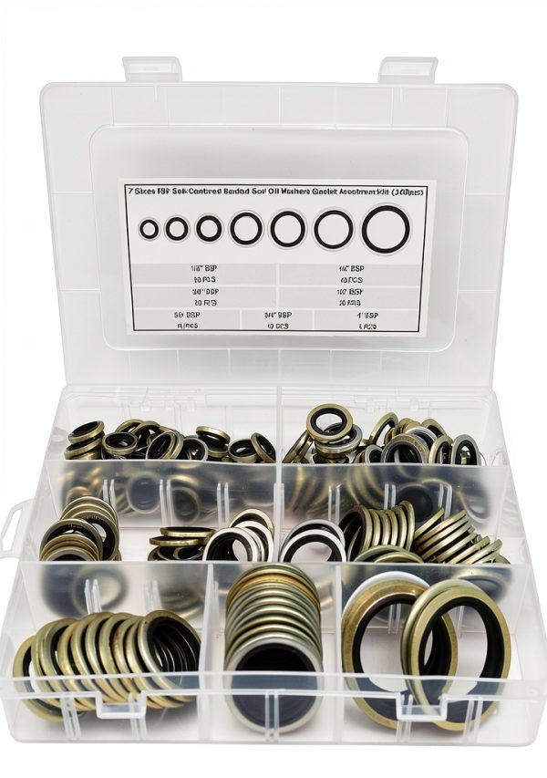 BSP Dowty Self-Centered Bonded Oil Washers 160pcs 7 Sizes Dsnaduo-3