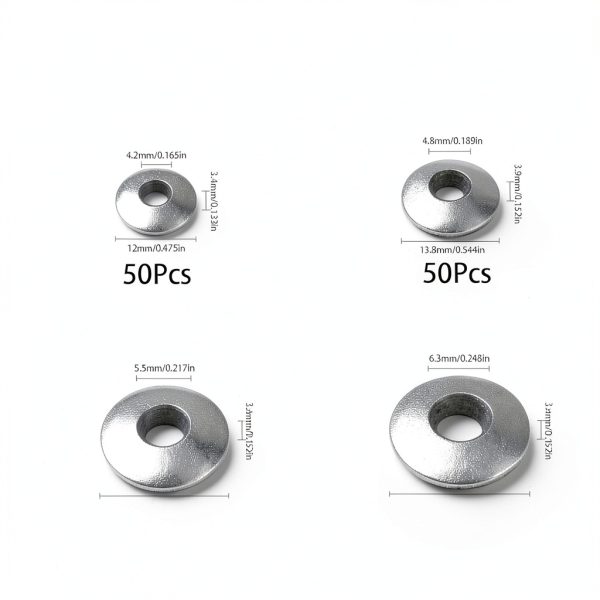 200Pcs 304 Stainless Steel Neoprene EPDM Bonded Sealing Gasket Washers Assortment Kit for 8#/10#/12#/14# Screws-1