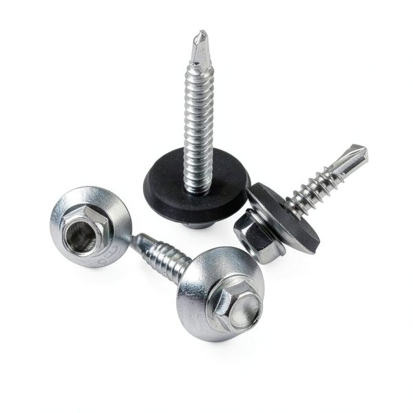 200Pcs 304 Stainless Steel Neoprene EPDM Bonded Sealing Gasket Washers Assortment Kit for 8#/10#/12#/14# Screws-3