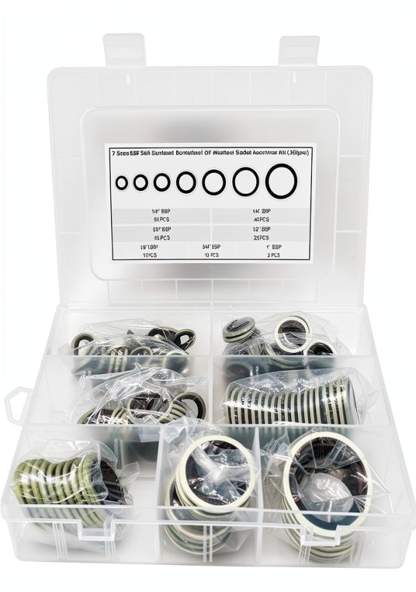 BSP Dowty Self-Centered Bonded Oil Washers 160pcs 7 Sizes Dsnaduo-8