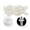 680 Pcs White Nylon Washers for Bolts, Plastic Flat Washers for Screws, White 7 Sizes Assorted Hardware Assortment Kit, Nylon Sealing Washers Gaskets Spacer, M2.5 M3 M4 M5 M6 M8 M10-2