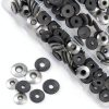 200Pcs 304 Stainless Steel Neoprene EPDM Bonded Sealing Gasket Washers Assortment Kit for 8#/10#/12#/14# Screws-2