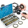 12 Sizes 378 Pcs Bonded Sealing Washer Kit,Automotive Self-Centred AC Seal Metal Rubber Gasket Repair Assortment Set M6 M8 M10 M12 M14 M16 M18 M20 M22 M24 M27 M30 (Metric)-3