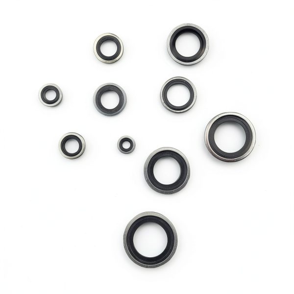 150Pcs Automotive Self-Centered Bonded Seal Gasket Assortment Kit Bonded Seal Oil Washer Assortment Kit-4