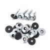138 pcs Stainless Steel EPDM Bonded Sealing Neoprene Rubber Washers for #4/ #5/ #6 Screws-2