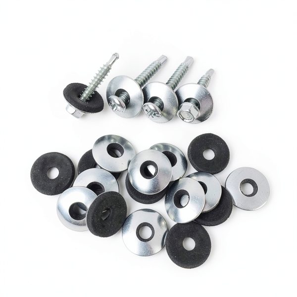 138 pcs Stainless Steel EPDM Bonded Sealing Neoprene Rubber Washers for #4/ #5/ #6 Screws-2